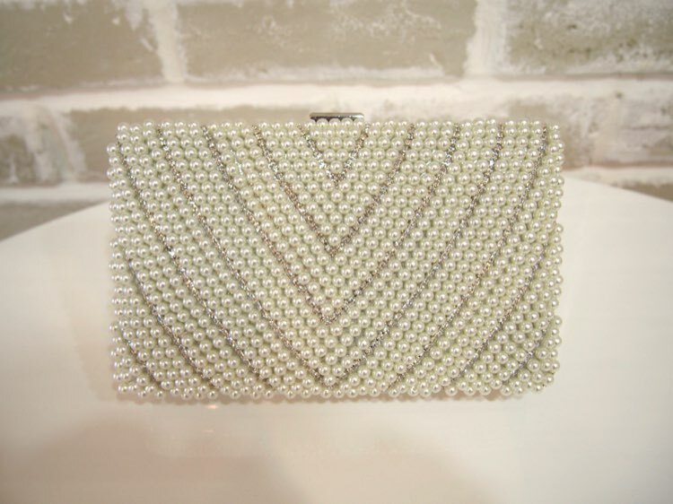 【バック】シルバーストーン×パール　Vライン