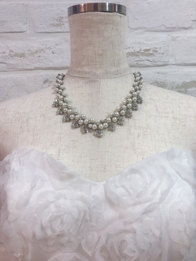 【ネックレス】パールシルバー