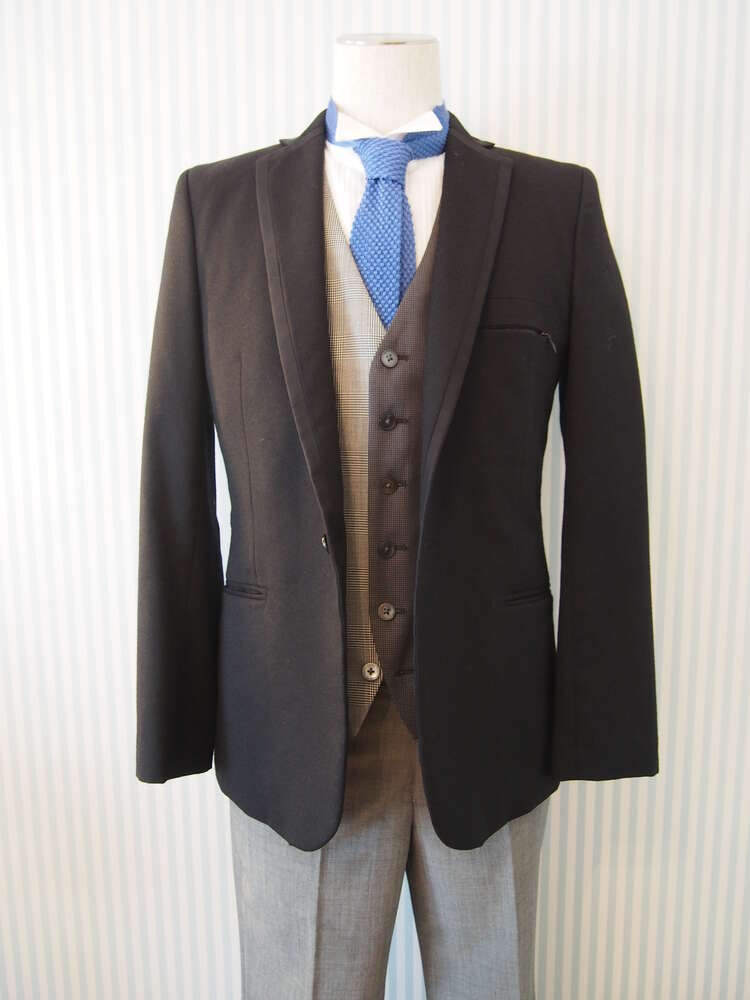 【ジャケット単品】BLACK WOOL/M