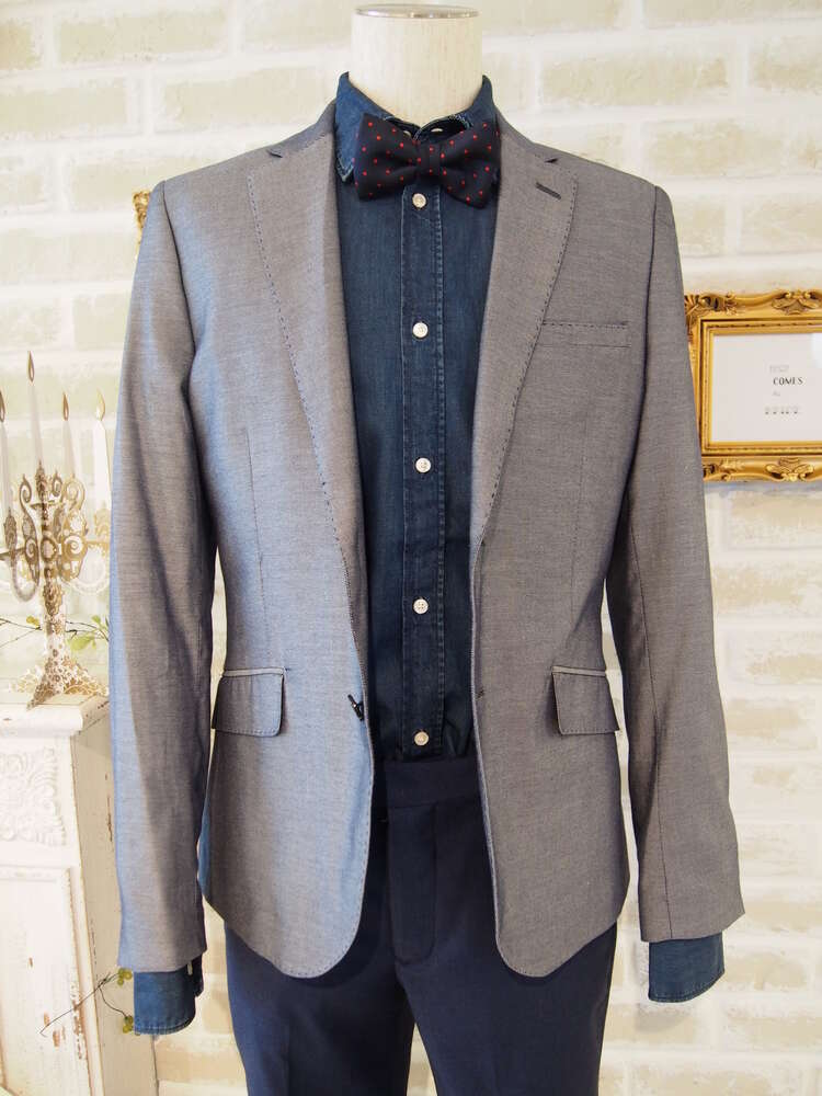 【ジャケット単品】DENIM-Elbow patch/36R②