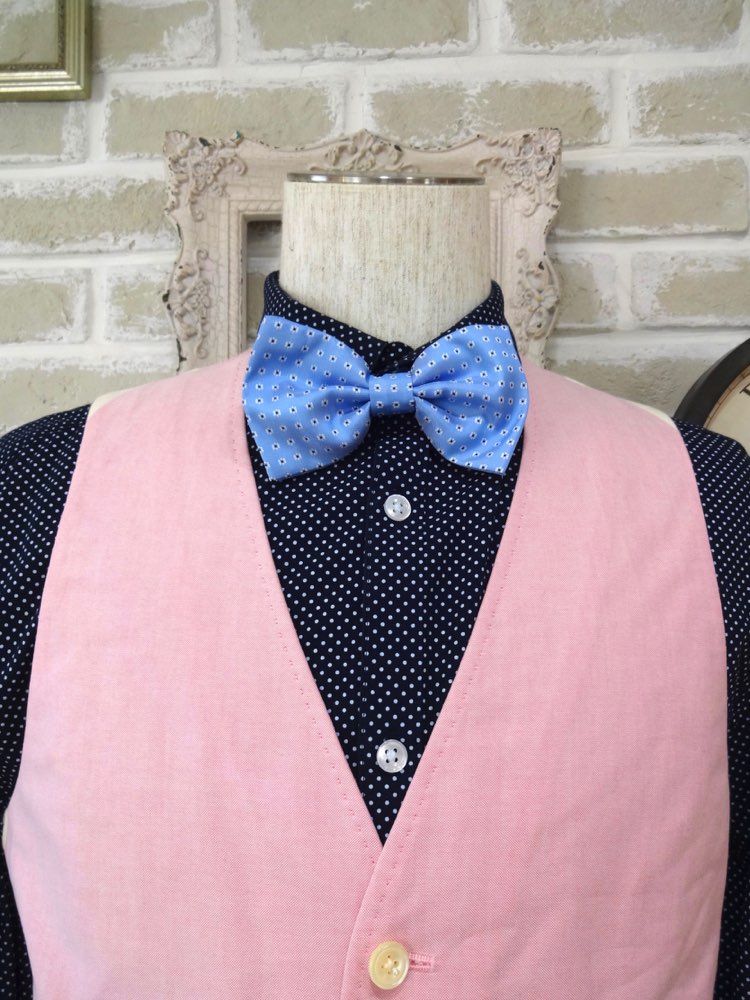 LIGHT BLUE SMALL PATTERN BOWTIE