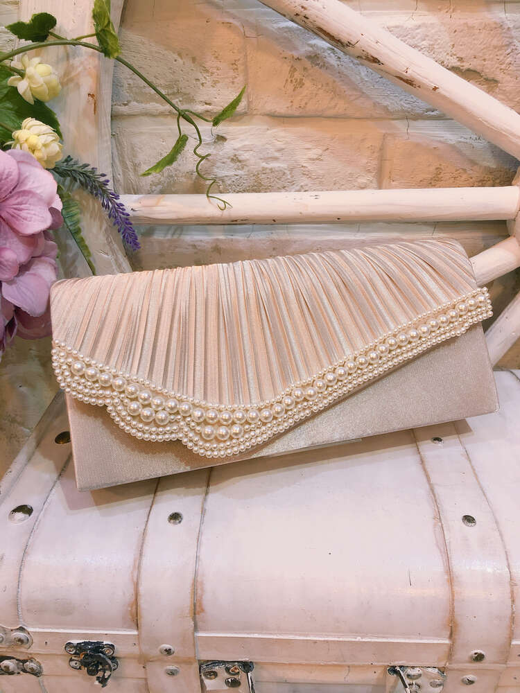 【バック】べージュ　パール