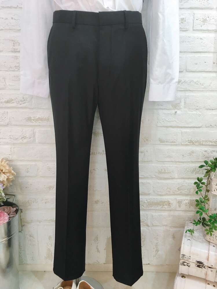 【パンツ単品】ブラックパンツW30