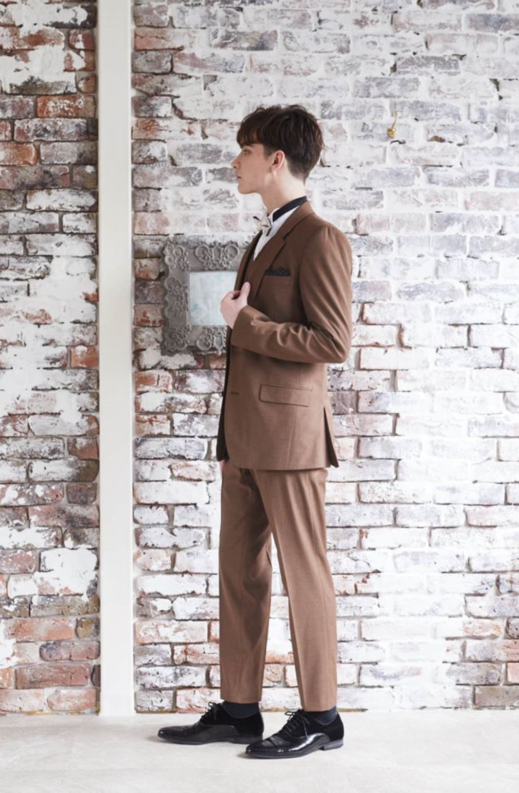 【ベストのみ】ブラウン　36 S 3P asos