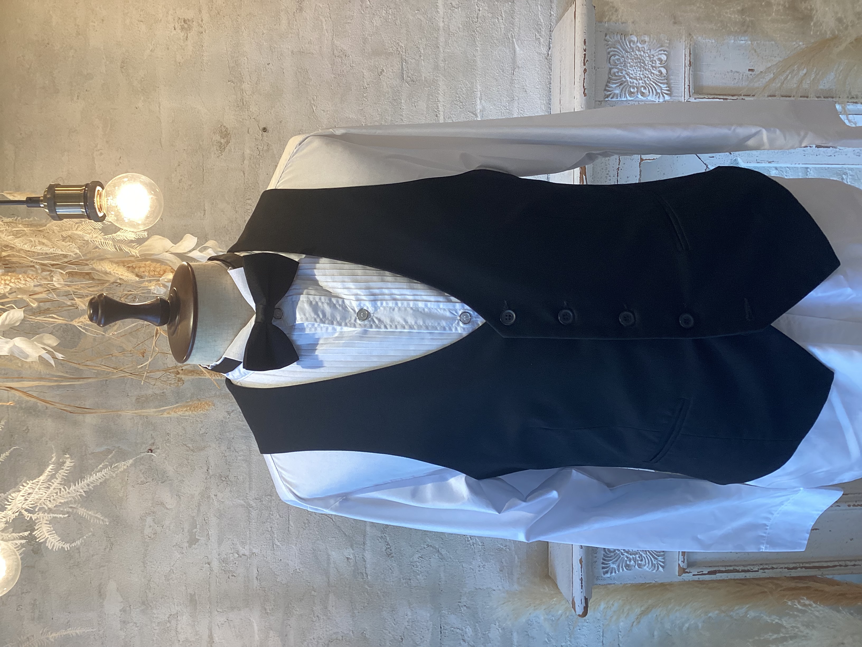 【ベスト単品】ブラック　NEWLOOKMEN 40R L