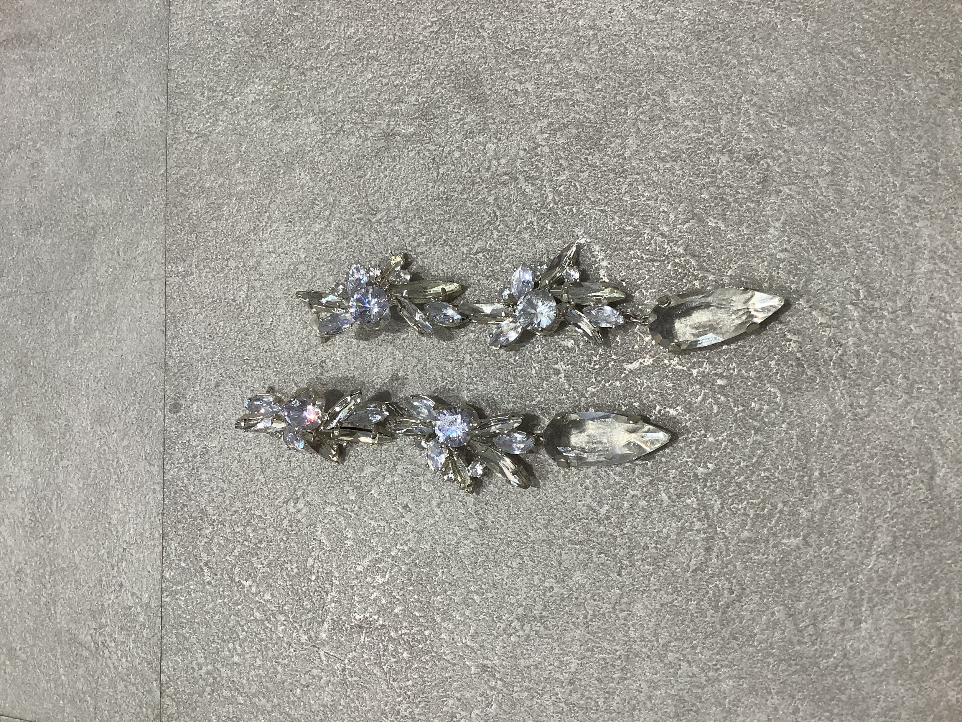 【ピアス】ブルーシルバー結晶