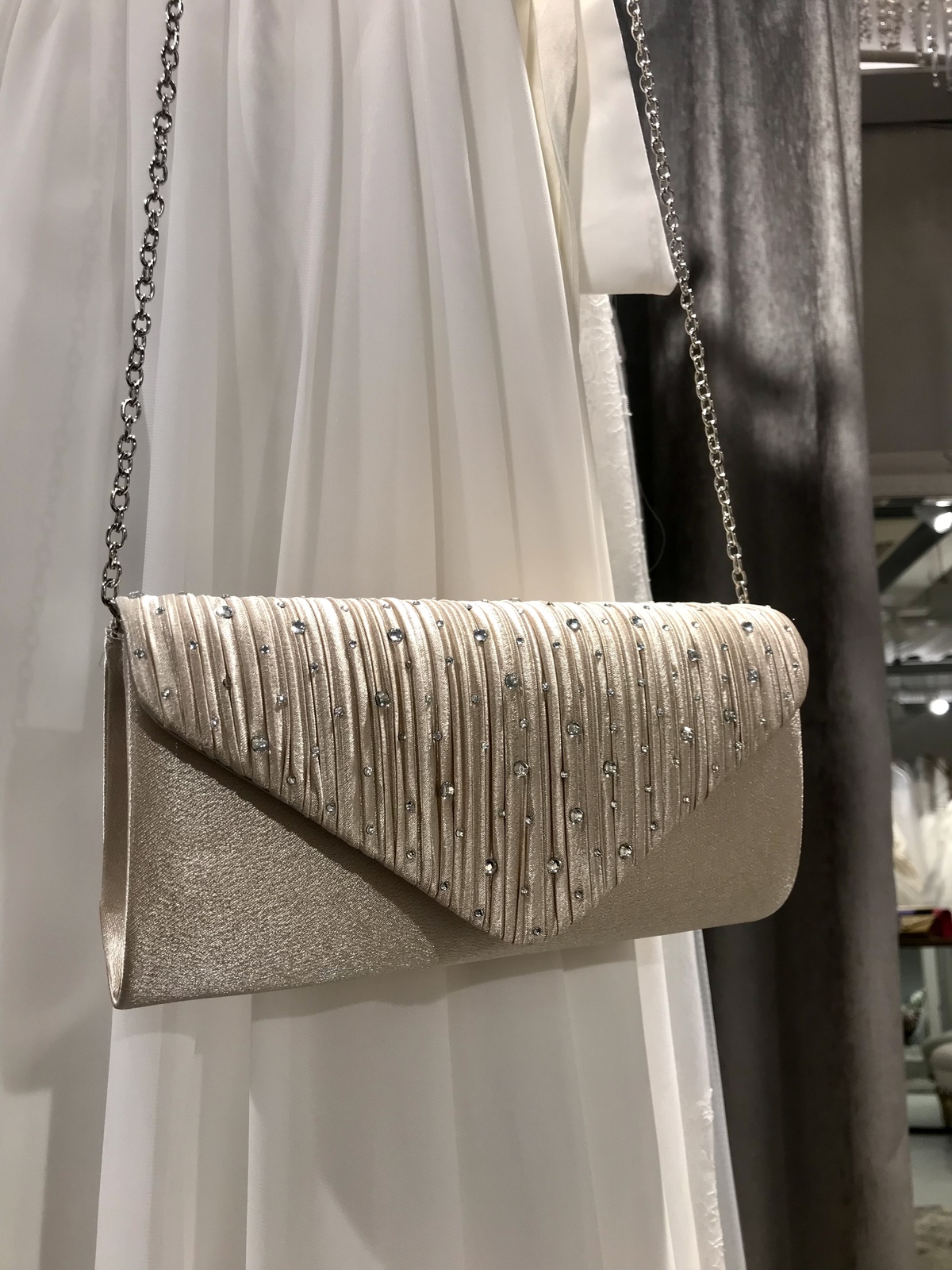 【バッグ】ゴールド　シルバーストーン②