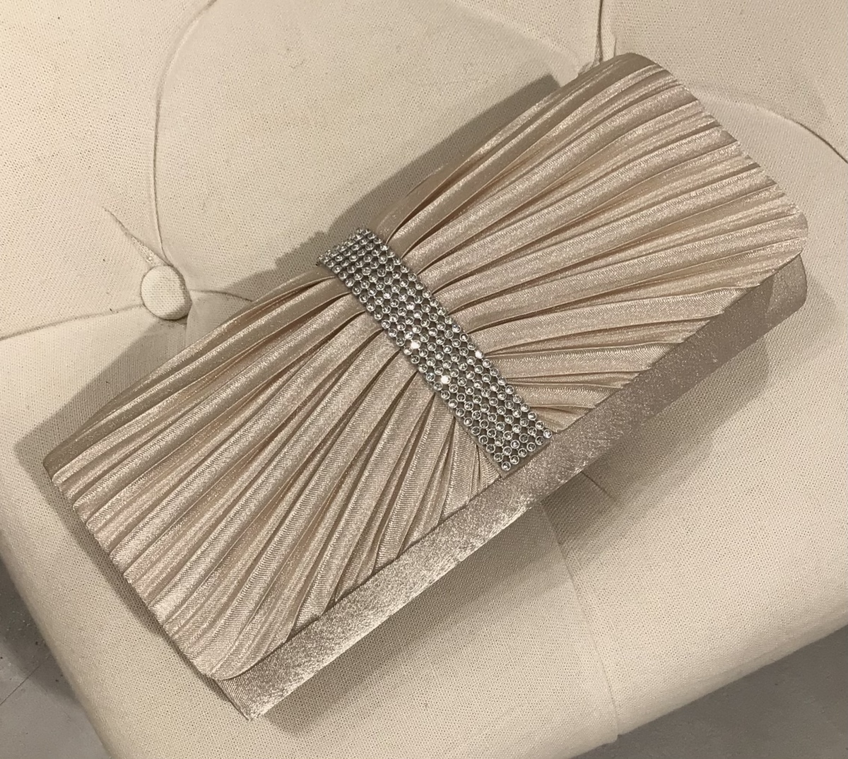 【バック】シルバーストーン　ベージュゴールド①