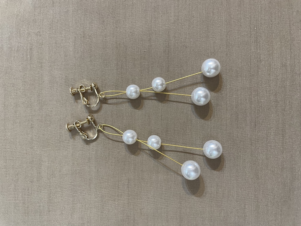 【イヤリング】さくらんぼ風ゴールド