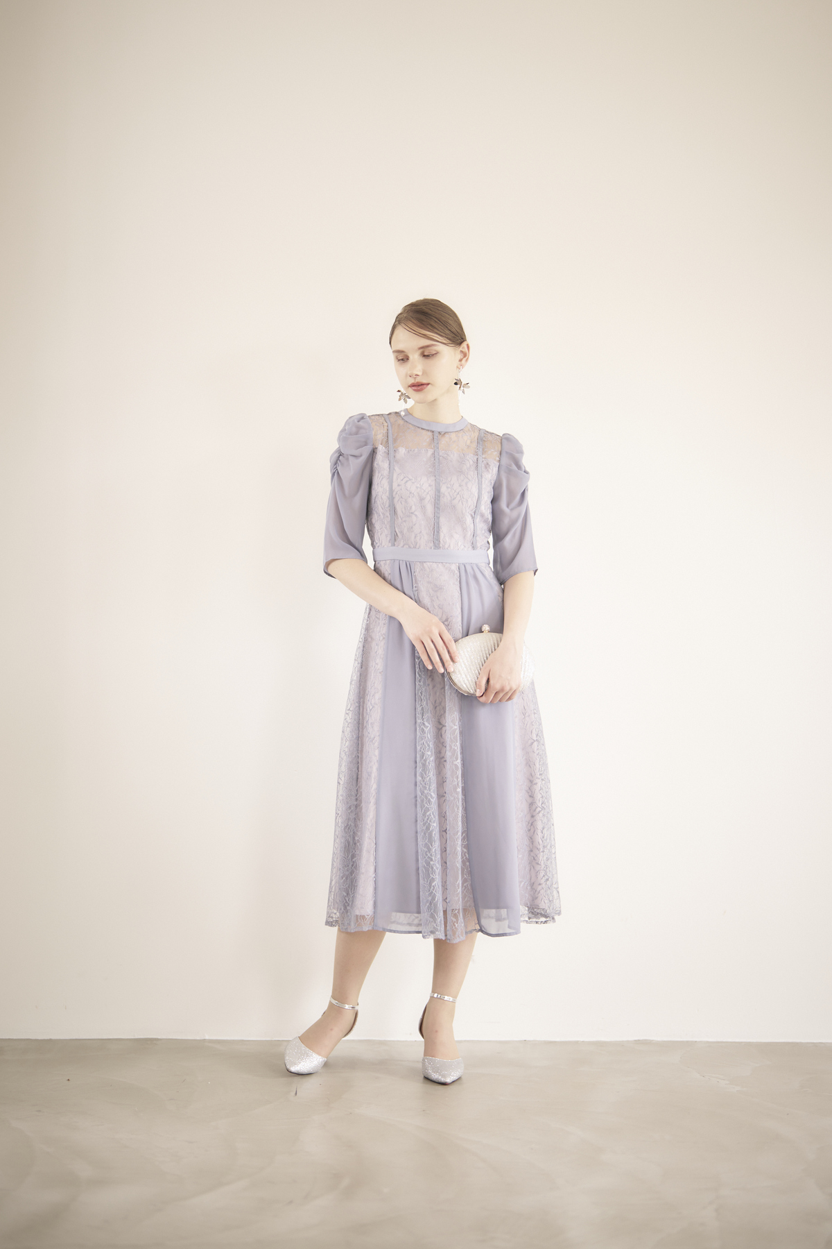 【ゲストドレス】ブルーグレー　M