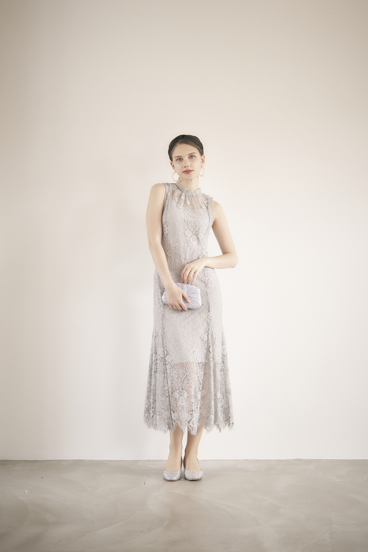 【ゲストドレス】アイスブルーグレー　xs-s  SNIDEL