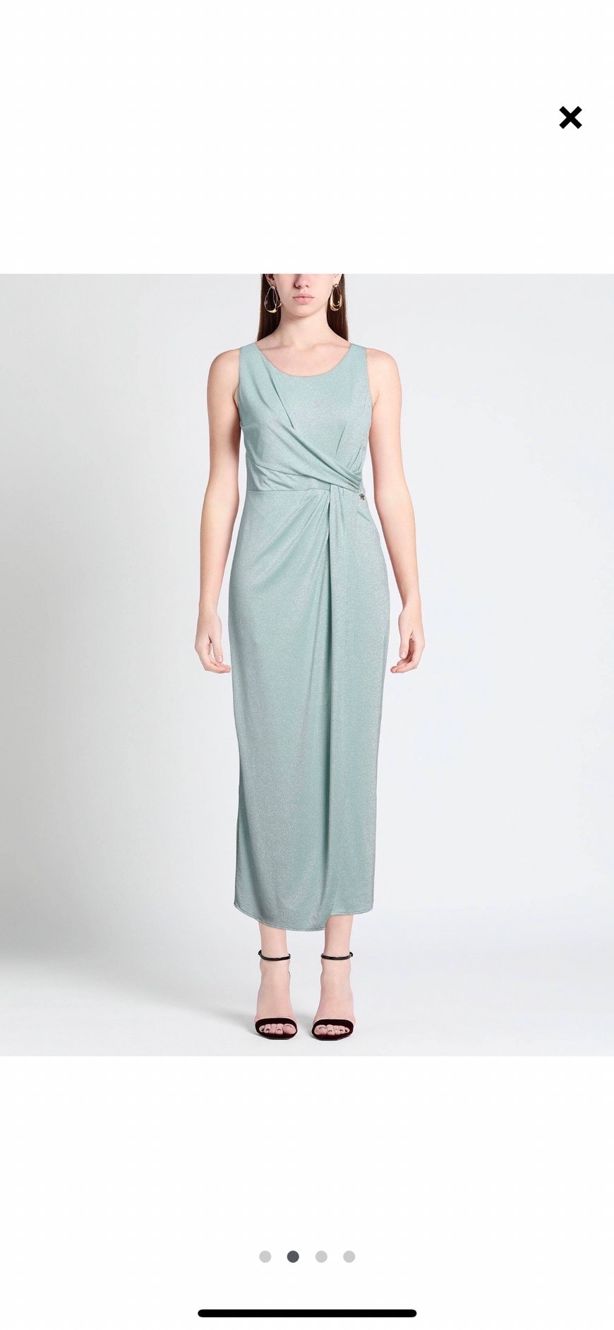 【パーティードレス】サムシングブルー ラメ入り　S  GAI MATTIOLO