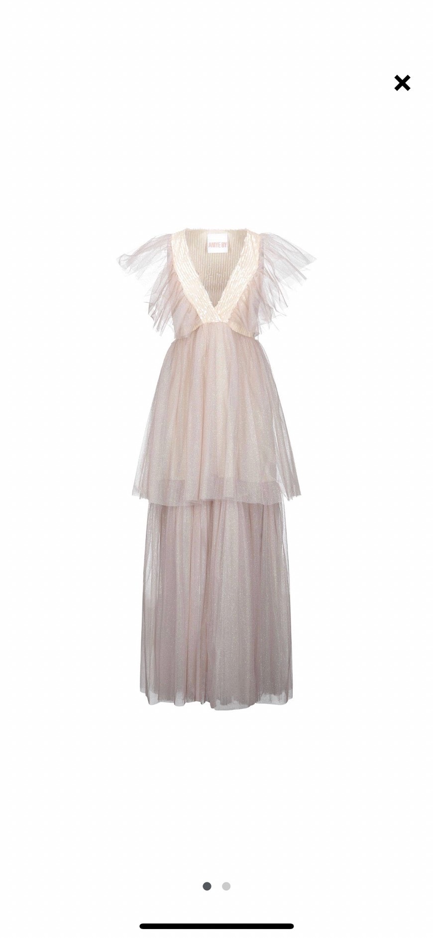 【パーティドレス】ラメ入りヌードピンク　S  ANY IYEBYS