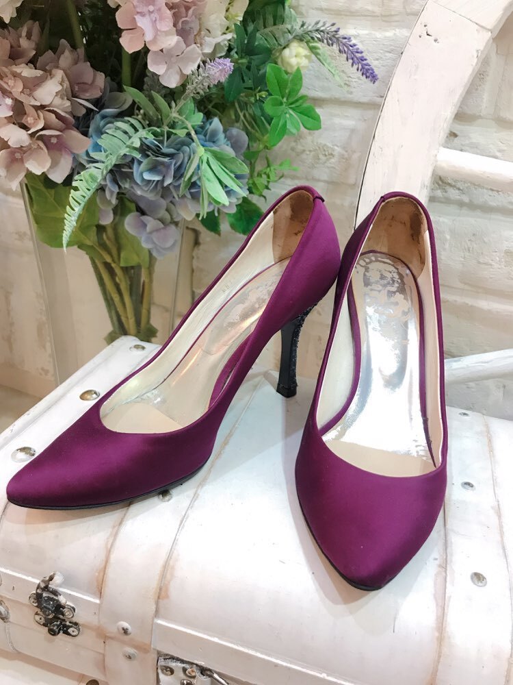 【パンプス】Mii パープルパンプス24㎝