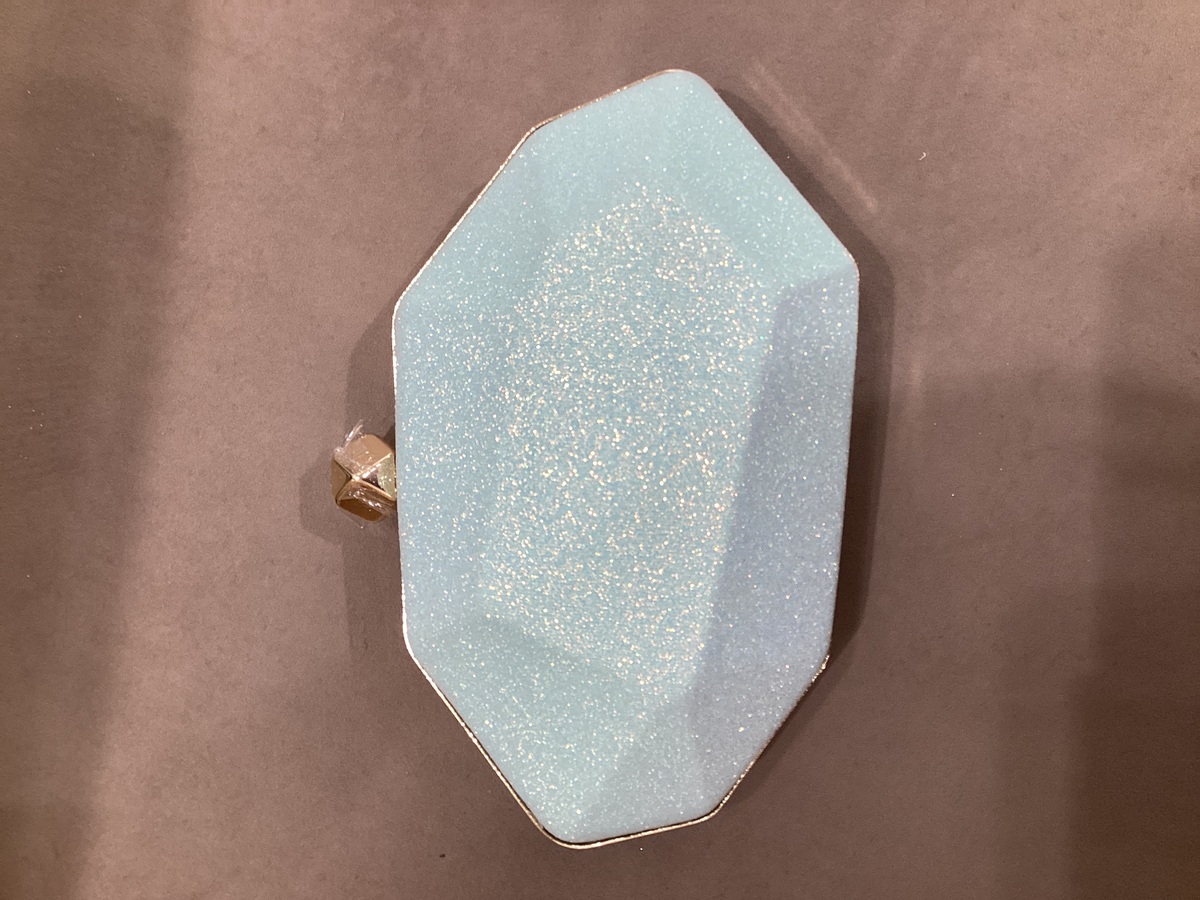 【バック】ライトブルーラメ