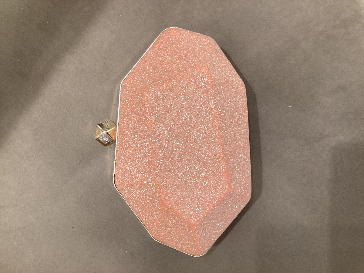 【バック】ピンクオレンジラメ