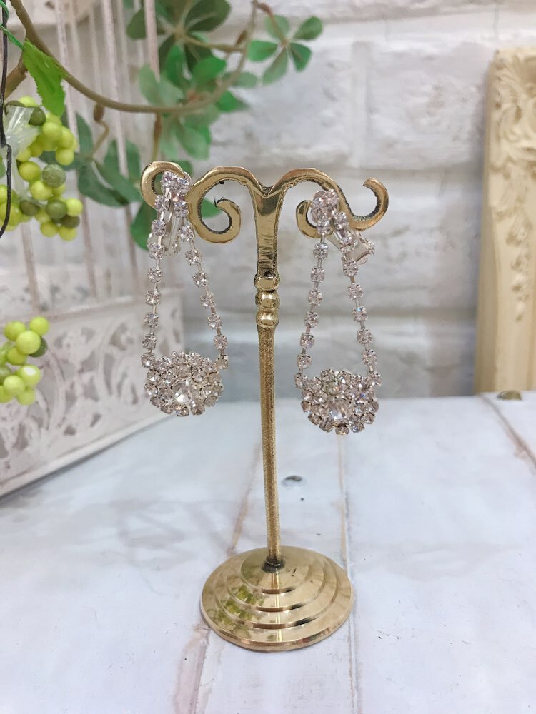 【イヤリング】シルバー丸雫型