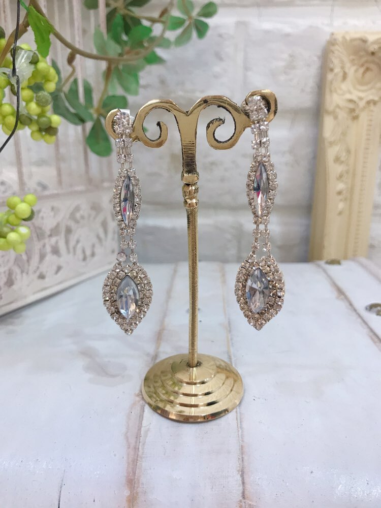 【イヤリング】リーフ2枚シルバー