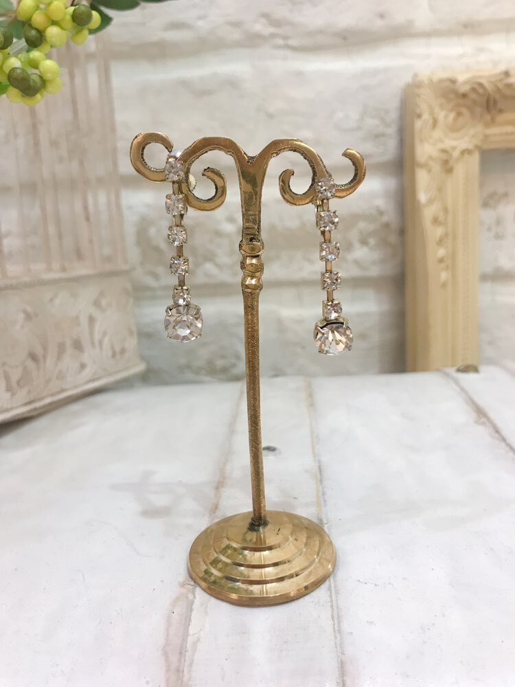 【イヤリング】ダイヤ6つ