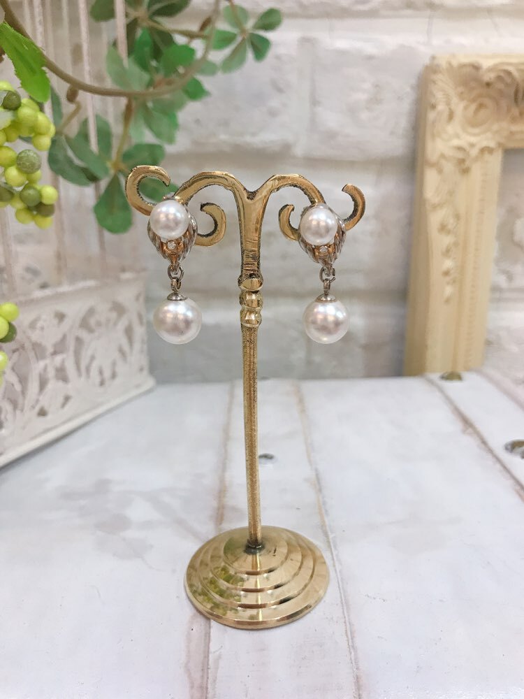 【イヤリング】シルバー8の字パール