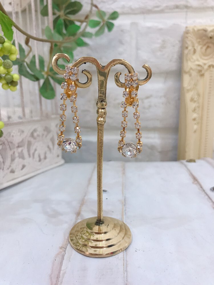 【イヤリング】長めしずくモチーフ