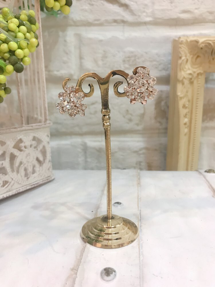 【ピアス】ゴールドダイヤ結晶