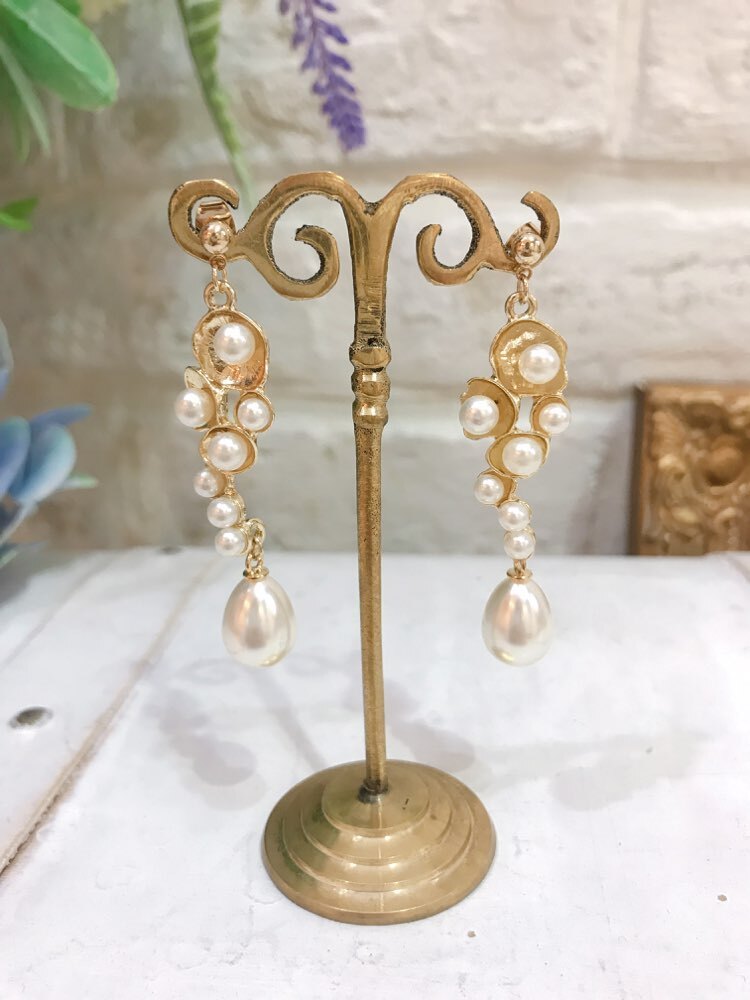 【ピアス】ゴールド パール貝